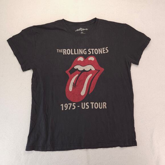 Rolling Stones Band Graphic Short Sleeve T Shirt Womens Size 2XL Black - Picture 2 of 9